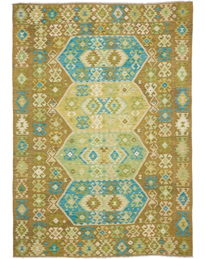 Tappeto Kilim Afghanistan marrone 206x293