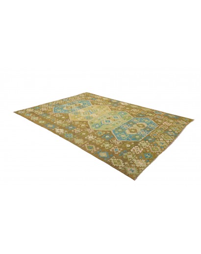 Tappeto Kilim Afghanistan marrone 206x293