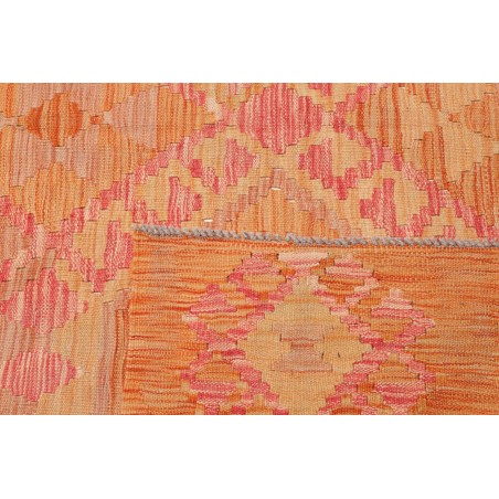 Tappeto Kilim Afghanistan arancione beige 194x302
