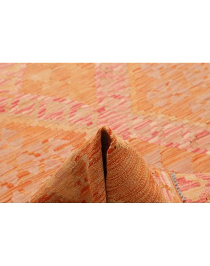 Tappeto Kilim Afghanistan arancione beige 194x302