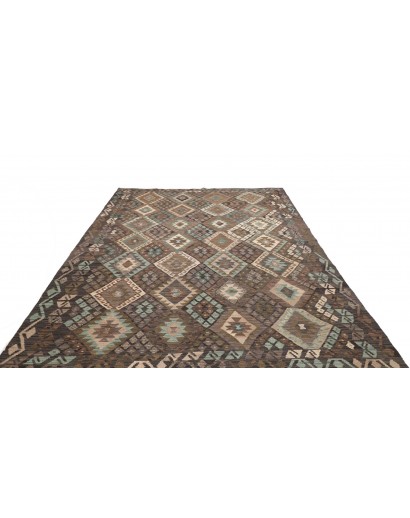 Tappeto Kilim Afghanistan azzurro bianco 205x290