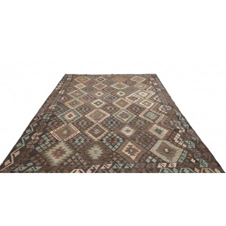 Tappeto Kilim Afghanistan azzurro bianco 205x290