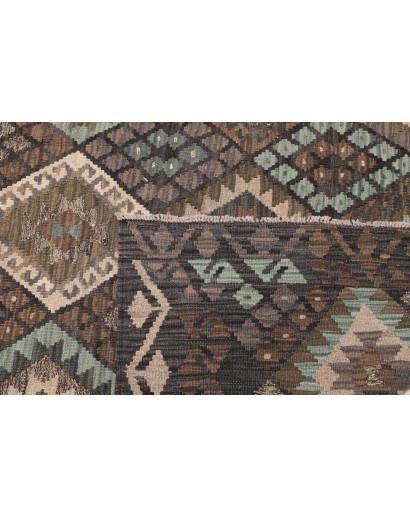 Tappeto Kilim Afghanistan azzurro bianco 205x290