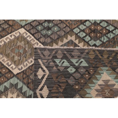 Tappeto Kilim Afghanistan azzurro bianco 205x290