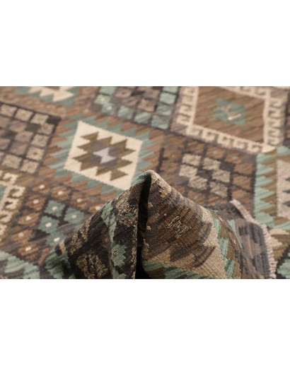 Tappeto Kilim Afghanistan azzurro bianco 205x290