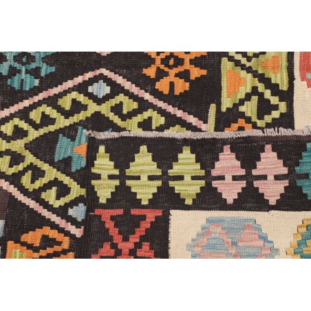 Tappeto Kilim Afghanistan marrone grigio 205x305