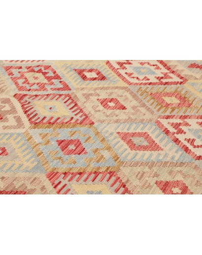Tappeto Kilim Afghanistan marrone rosso 200x287