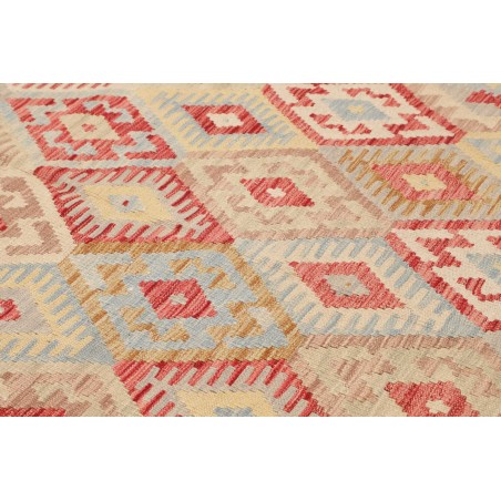 Tappeto Kilim Afghanistan marrone rosso 200x287
