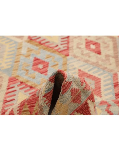 Tappeto Kilim Afghanistan marrone rosso 200x287