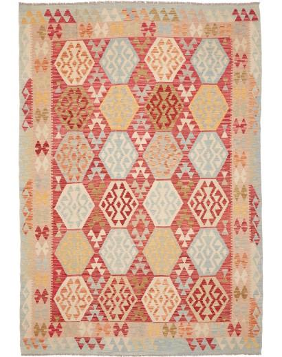 Tappeto Kilim Afghanistan marrone 203x294