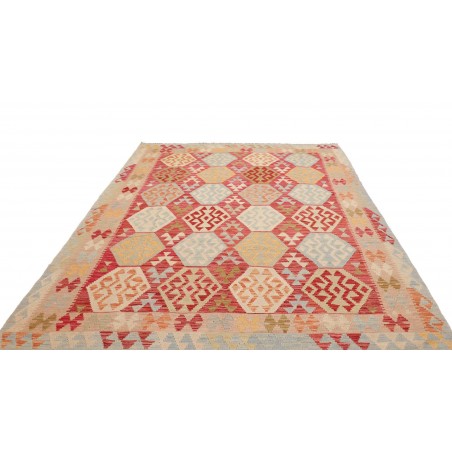 Tappeto Kilim Afghanistan marrone 203x294