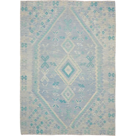 Tappeto Kilim Afghanistan azzurro 201x290