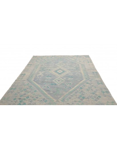 Tappeto Kilim Afghanistan azzurro 201x290