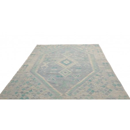 Tappeto Kilim Afghanistan azzurro 201x290