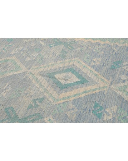 Tappeto Kilim Afghanistan azzurro 201x290