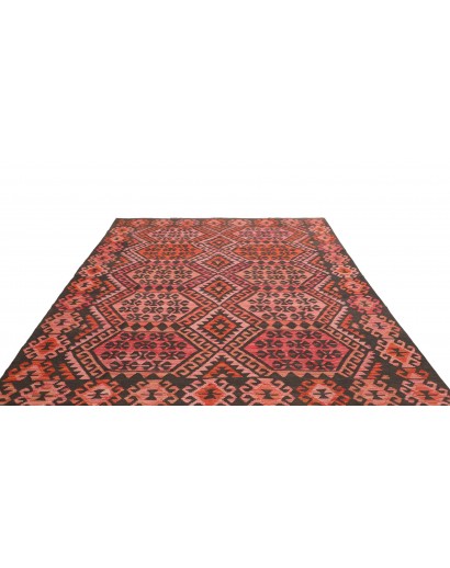 Tappeto Kilim Afghanistan verde arancione 213x301