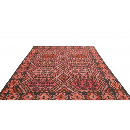 Tappeto Kilim Afghanistan verde arancione 213x301