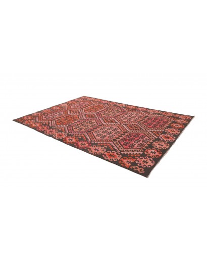 Tappeto Kilim Afghanistan verde arancione 213x301
