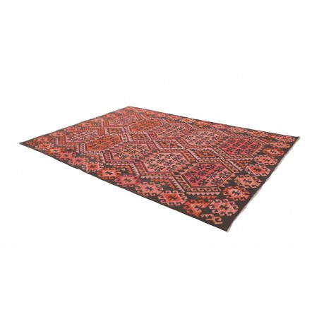 Tappeto Kilim Afghanistan verde arancione 213x301