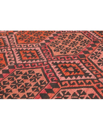 Tappeto Kilim Afghanistan verde arancione 213x301