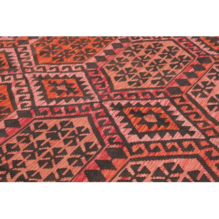 Tappeto Kilim Afghanistan verde arancione 213x301
