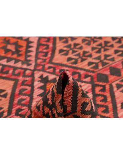 Tappeto Kilim Afghanistan verde arancione 213x301