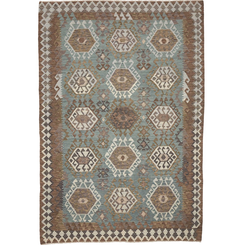 Tappeto Kilim Afghanistan bianco 203x294