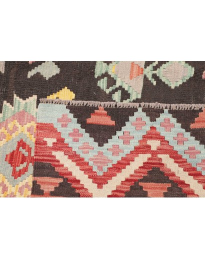 Tappeto Kilim Afghanistan marrone grigio 208x287