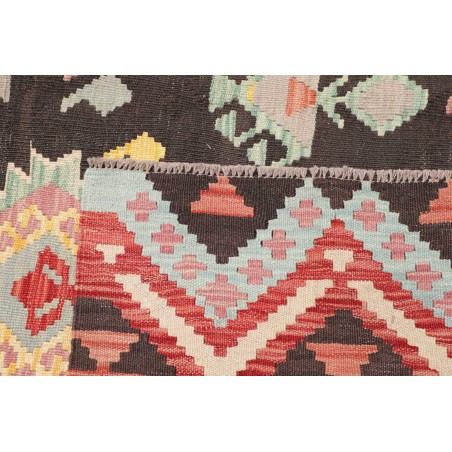 Tappeto Kilim Afghanistan marrone grigio 208x287