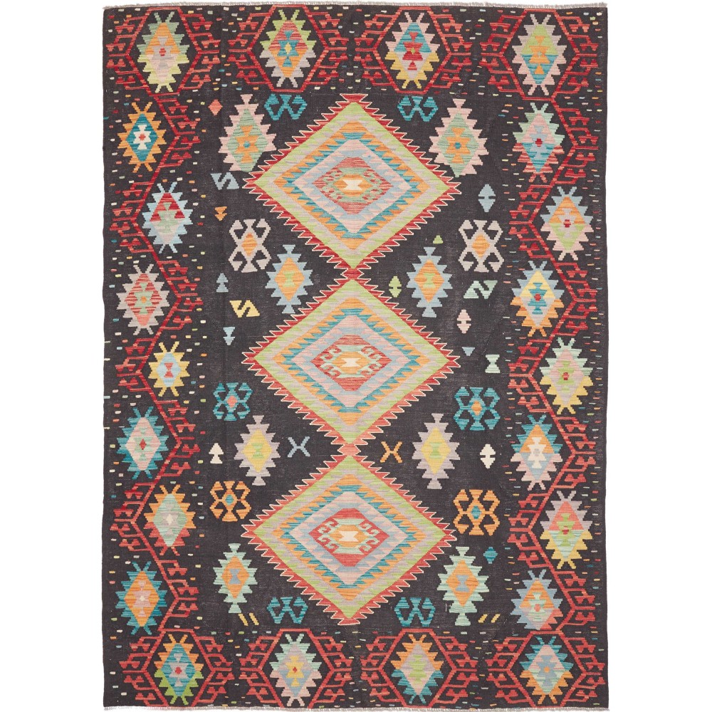 Tappeto Kilim Afghanistan marrone 206x291