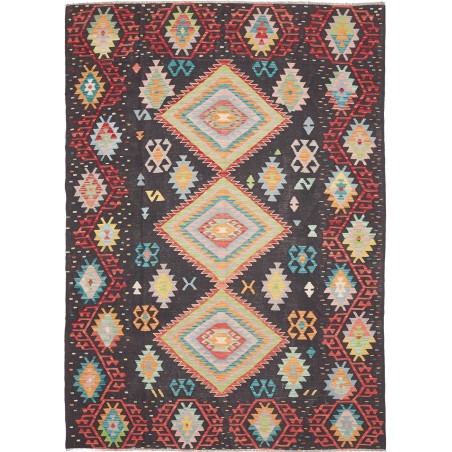 Tappeto Kilim Afghanistan marrone 206x291