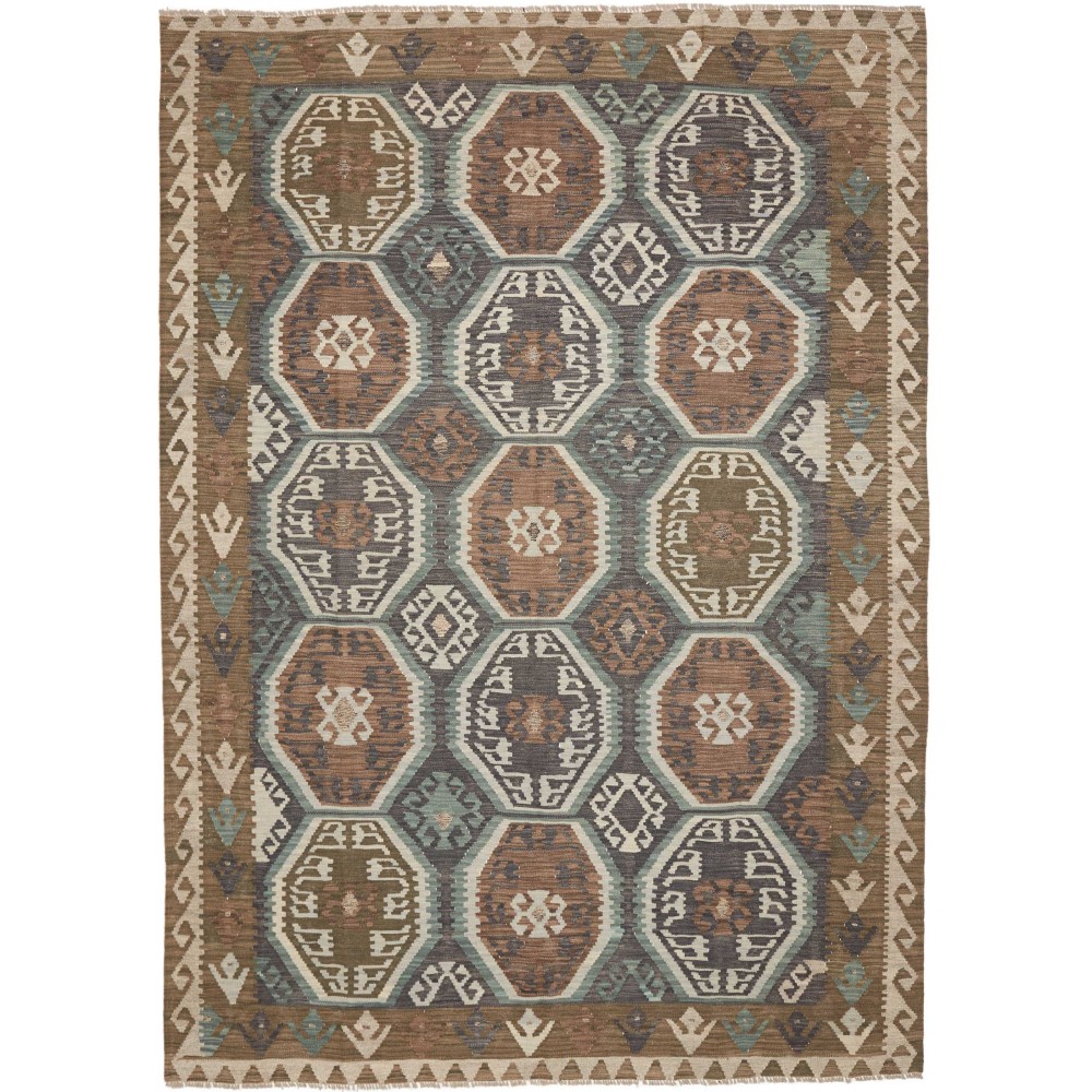 Tappeto Kilim Afghanistan azzurro 211x296