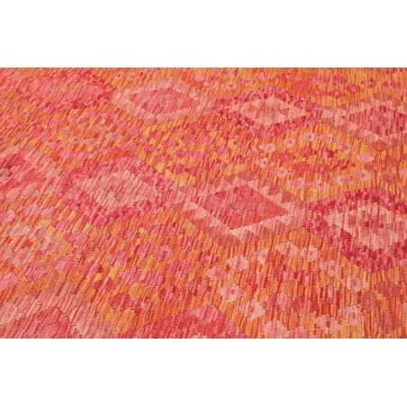 Tappeto Kilim Afghanistan rosso marrone 202x293