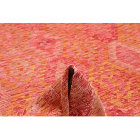 Tappeto Kilim Afghanistan rosso marrone 202x293