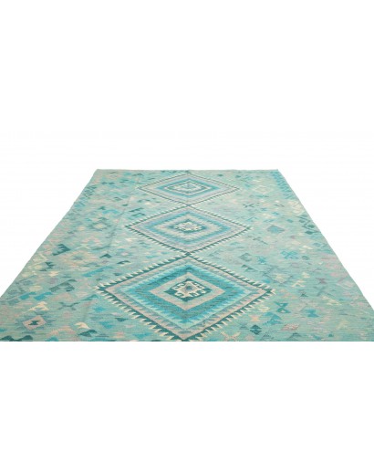 Tappeto Kilim Afghanistan blu 203x306