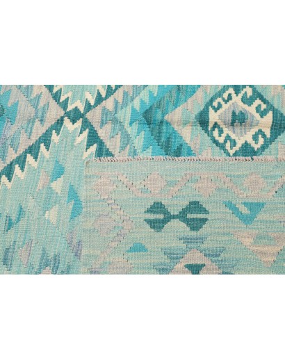Tappeto Kilim Afghanistan blu 203x306