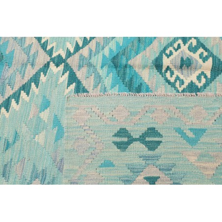 Tappeto Kilim Afghanistan blu 203x306