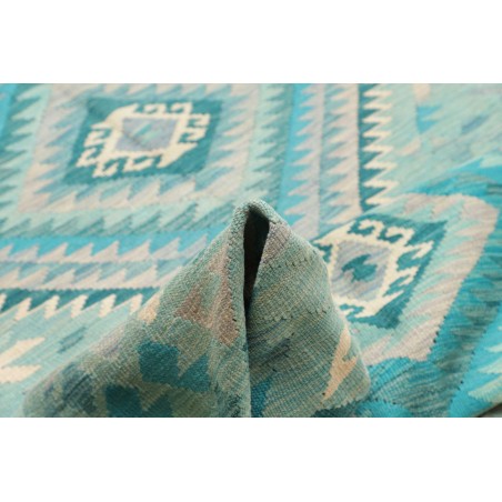 Tappeto Kilim Afghanistan blu 203x306