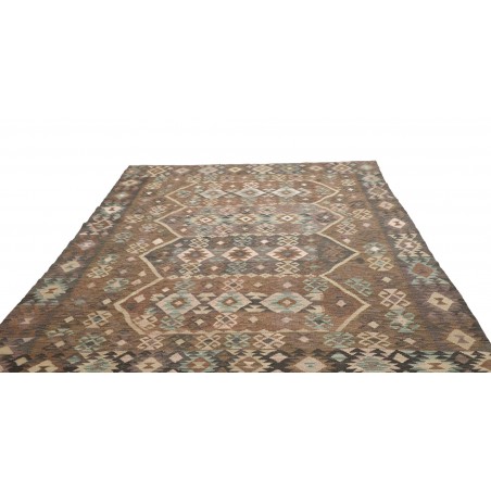 Tappeto Kilim Afghanistan bianco azzurro 210x299