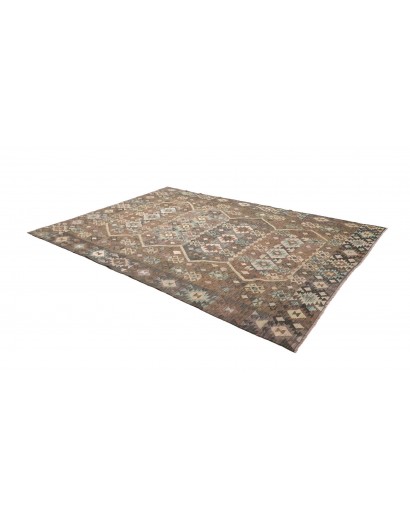 Tappeto Kilim Afghanistan bianco azzurro 210x299
