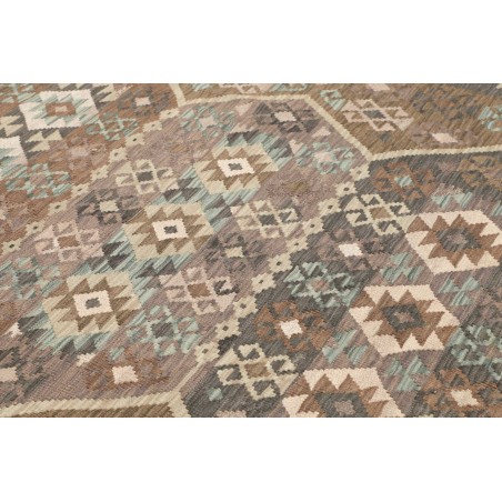 Tappeto Kilim Afghanistan bianco azzurro 210x299