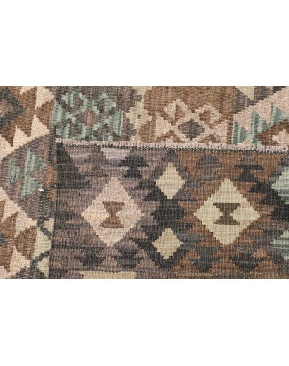 Tappeto Kilim Afghanistan bianco azzurro 210x299