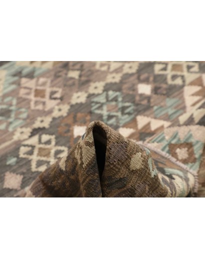 Tappeto Kilim Afghanistan bianco azzurro 210x299