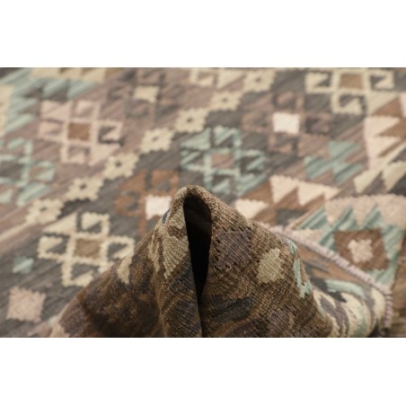 Tappeto Kilim Afghanistan bianco azzurro 210x299