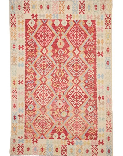 Tappeto Kilim Afghanistan marrone 206x311
