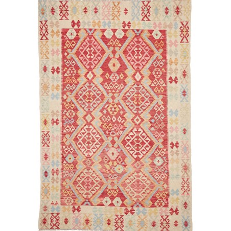 Tappeto Kilim Afghanistan marrone 206x311
