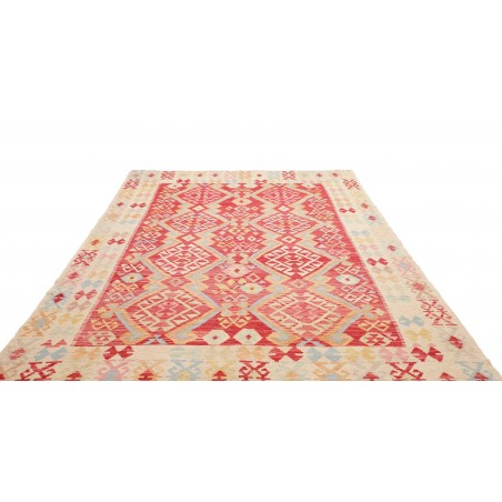 Tappeto Kilim Afghanistan marrone 206x311