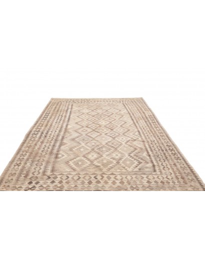 Tappeto Kilim Afghanistan beige azzurro 198x291