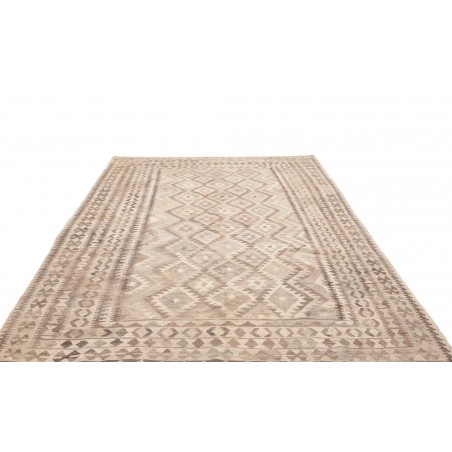 Tappeto Kilim Afghanistan beige azzurro 198x291