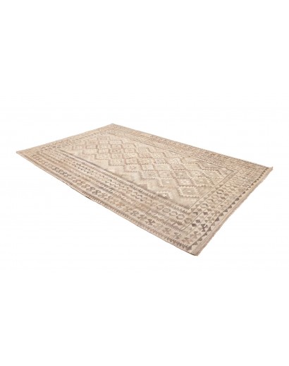 Tappeto Kilim Afghanistan beige azzurro 198x291